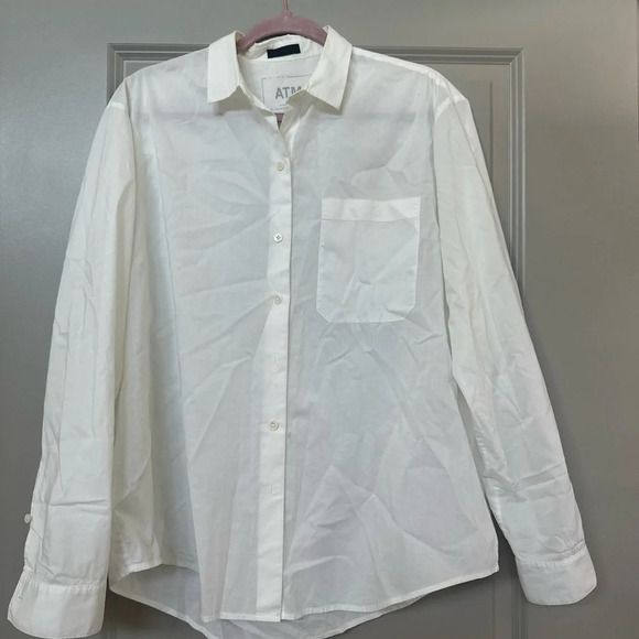 ATM Anthony Thomas Melillo Tops - ATM White Button Down Shirt